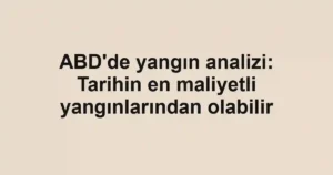 ABD'de yangın analizi: Tarihin en maliyetli yangınlarından olabilir