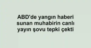 ABD'de yangın haberi sunan muhabirin canlı yayın şovu tepki çekti