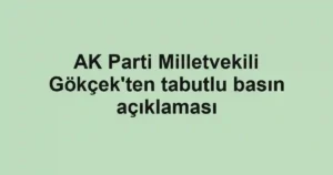 AK Parti Milletvekili Gökçek'ten tabutlu basın açıklaması