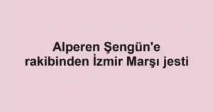 Alperen Şengün'e rakibinden İzmir Marşı jesti