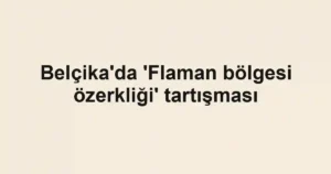 Belçika'da 'Flaman bölgesi özerkliği' tartışması