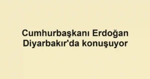 Cumhurbaşkanı Erdoğan Diyarbakır'da konuşuyor