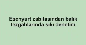 Esenyurt zabıtasından balık tezgahlarında sıkı denetim