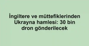 İngiltere ve müttefiklerinden Ukrayna hamlesi: 30 bin dron gönderilecek