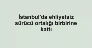 İstanbul'da ehliyetsiz sürücü ortalığı birbirine kattı