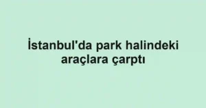 İstanbul'da park halindeki araçlara çarptı