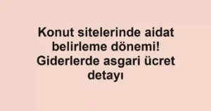 Konut sitelerinde aidat belirleme dönemi! Giderlerde asgari ücret detayı
