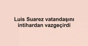 Luis Suarez vatandaşını intihardan vazgeçirdi