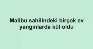 Malibu sahilindeki birçok ev yangınlarda kül oldu