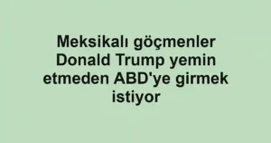 Meksikalı göçmenler Donald Trump yemin etmeden ABD'ye girmek istiyor