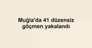 Muğla'da 41 düzensiz göçmen yakalandı