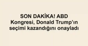 SON DAKİKA! ABD Kongresi, Donald Trump’ın seçimi kazandığını onayladı