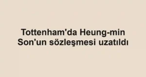 Tottenham'da Heung-min Son'un sözleşmesi uzatıldı