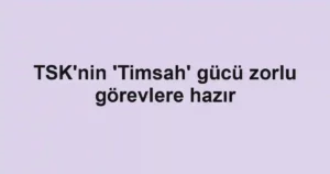 TSK'nin 'Timsah' gücü zorlu görevlere hazır