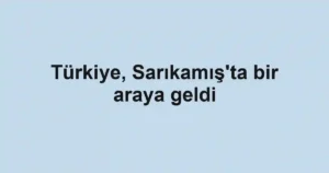 Türkiye, Sarıkamış'ta bir araya geldi