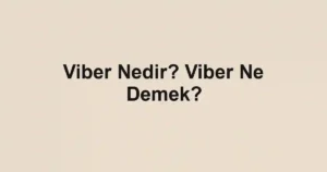 Viber Nedir? Viber Ne Demek?