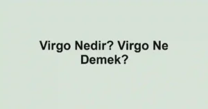 Virgo Nedir? Virgo Ne Demek?