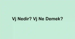 Vj Nedir? Vj Ne Demek?