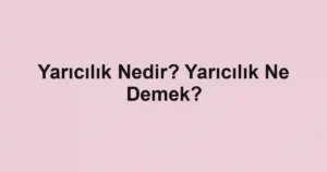 Yarıcılık Nedir? Yarıcılık Ne Demek?