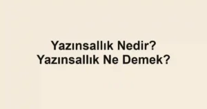 Yazınsallık Nedir? Yazınsallık Ne Demek?