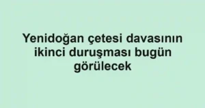Yenidoğan çetesi davasının ikinci duruşması bugün görülecek