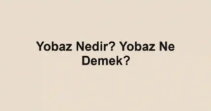 Yobaz Nedir? Yobaz Ne Demek?