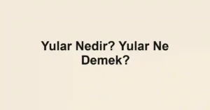 Yular Nedir? Yular Ne Demek?
